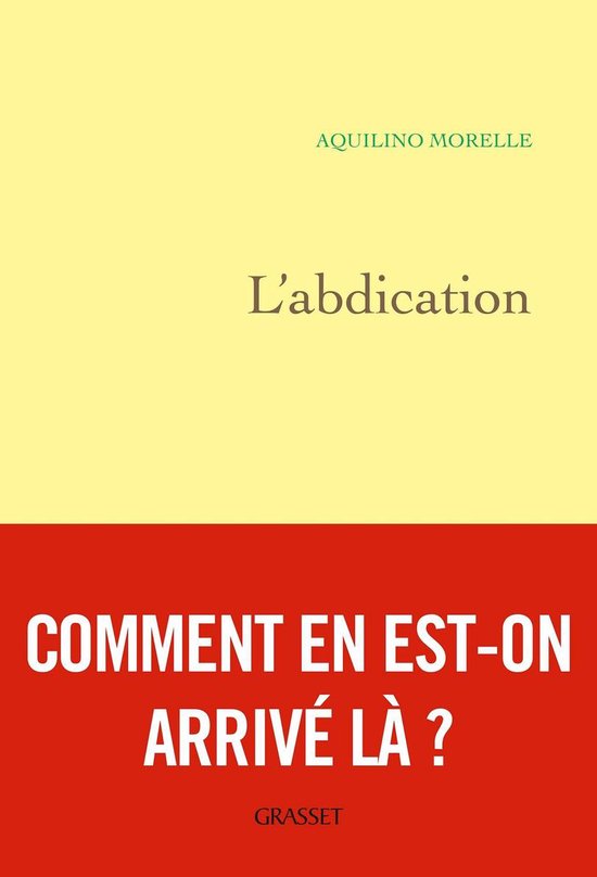 L'abdication - cover