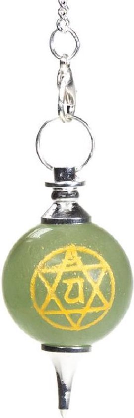 4e Chakra Fles Hanger Groene Aventurijn met Bergkristal 4e Chakra Fles Hanger Groene Aventurijn met Bergkristal