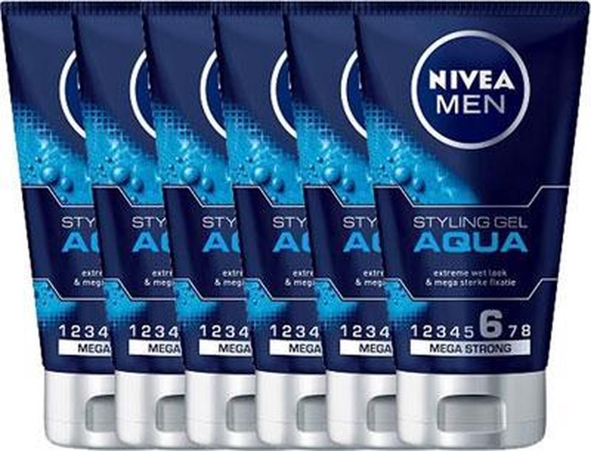 Mammoet metriek Alternatief voorstel Nivea Men Styling Gel Aqua Voordeelverpakking 6X | bol.com