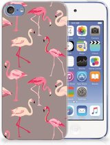Geschikt voor iPod Touch 5 | 6 Uniek TPU Hoesje Flamingo