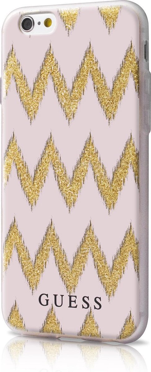 Guess TPU case Chevron - beige - voor Apple iPhone 6;Apple iPhone 6S