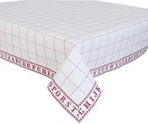 Clayre & Eef - Tafelkleed - 150x150 cm - Rood - Katoen