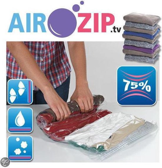 MediaShop Airzip vacuüm kledingzak Roll, set van 2
