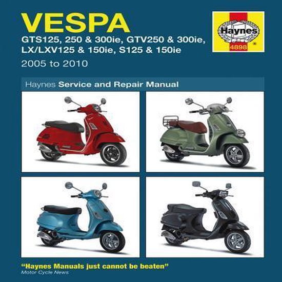 Vespa GTS/GTV, LV/LXV & S, 125, 250 & 300 - cover