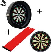 Dragon darts - Sorpresa PRO set - Rood - dartbord - dartmat - dartbord verlichting