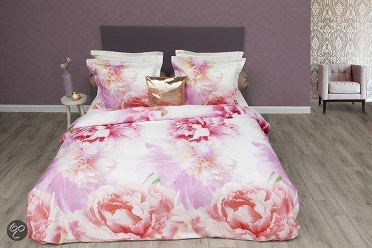 Heckettlane HNL Refined Satin Peony Dekbedovertrek - Litsjumeaux XL - 260x200/220 cm - Multi