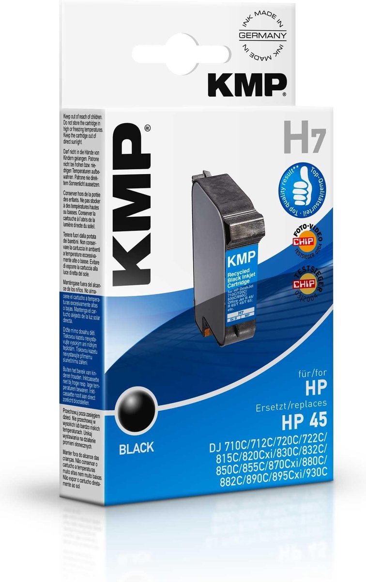 KMP H7 inktcartridge 1 stuk(s) Zwart - KMP