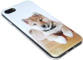Schattig honden siliconen hoesje Geschikt voor iPhone 8 Plus/ 7 Plus