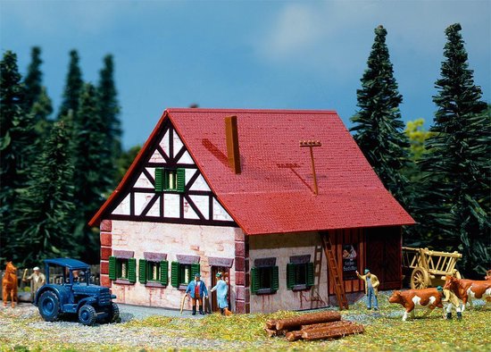 Foto: Faller 1 160 boerderij 22 modelbouwsets hobbybouwspeelgoed voor kinderen modelverf en accessoires