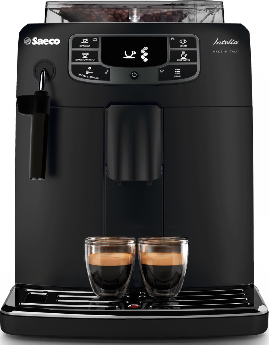 Saeco Intelia Deluxe HD8900/01 Volautomaat espressomachine Zwart