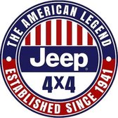 Bolvormig wandbord - Jeep 4X4