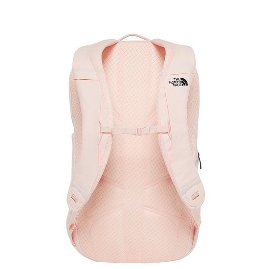 north face light pink backpack