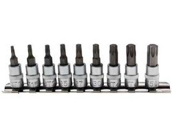 BGS - Torx doppenset -  9 delig - T10 - T15 - T20 - T25 - T27 - T30 - T40 - T45 en T50 - 1/4 aansluiting - BGS2164