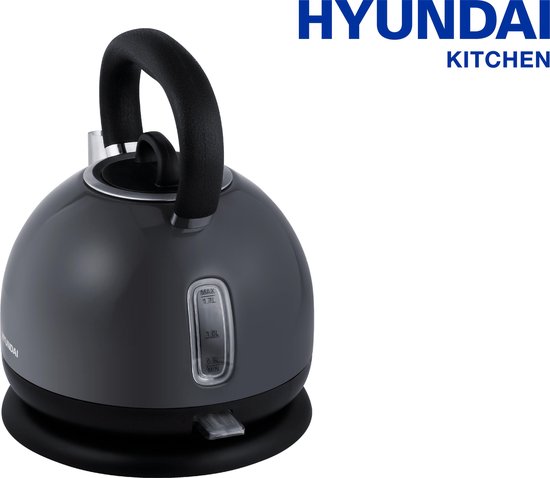 Hyundai – waterkoker –1.7L – Retro design – Donker grijs | bol.com