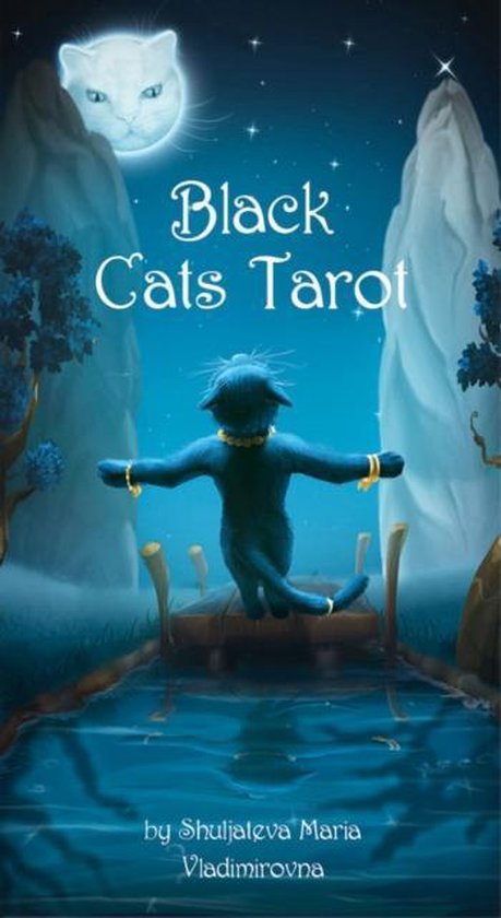 Thumbnail van een extra afbeelding van het spel Attitude Holland Tarot kaarten Black Cats Blauw