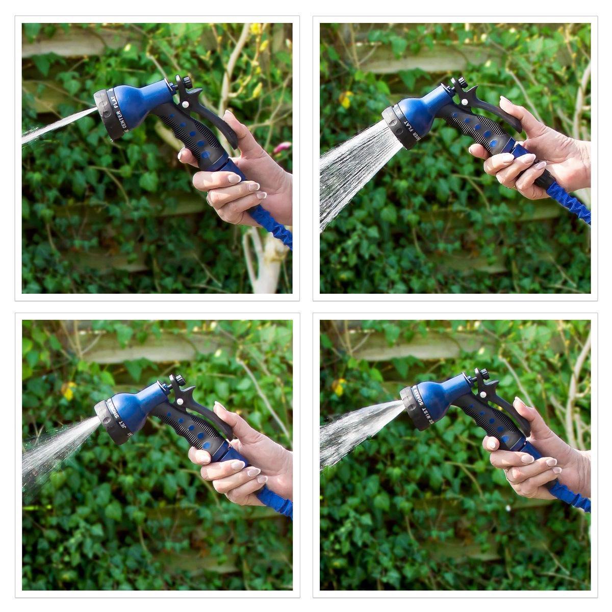 relaxdays Flexibele tuinslang + douchekop Slang tuin Sproeikop