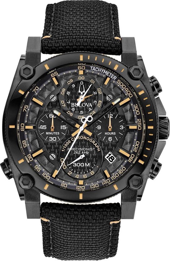 BULOVA - Horloge - Mannen - Zwart Ø 44 98B318 | bol.com