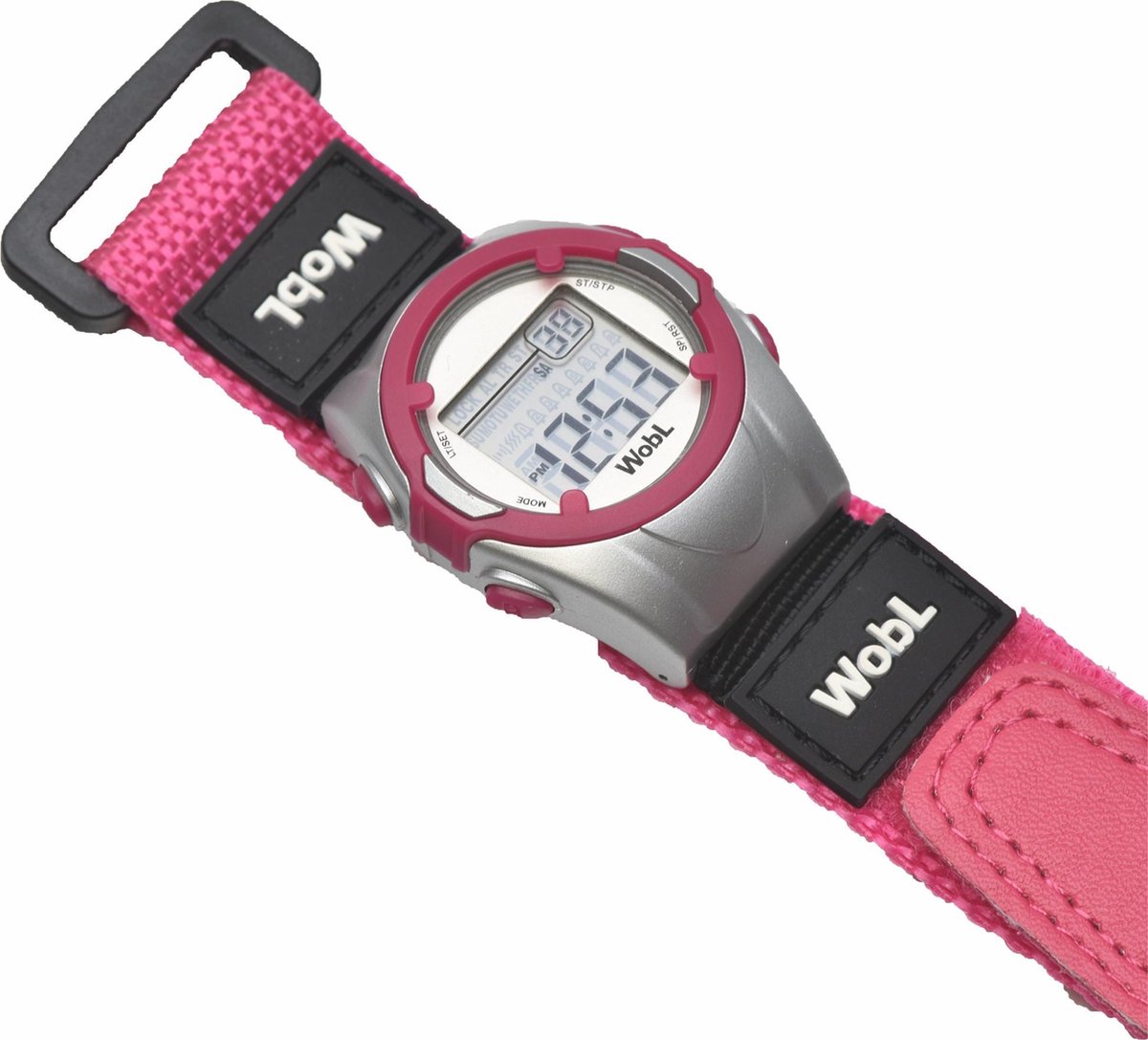 8 Alarm Stille Vibrerende Wekker Horloge - Waterdicht Medisch Herinneringshorloge Roze