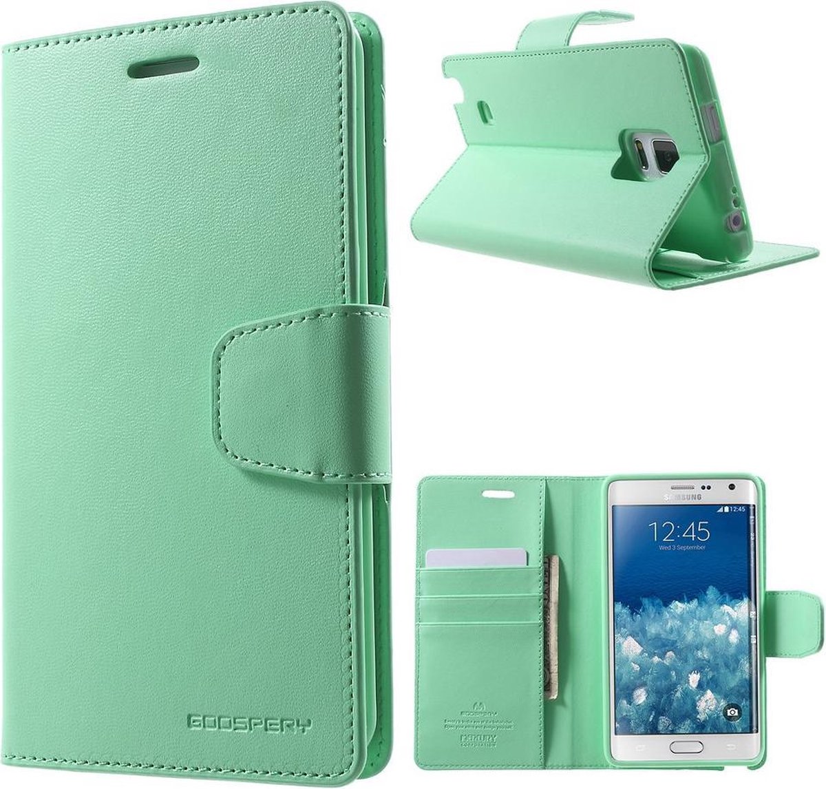 Telefoonhoesje Geschikt voor:Samsung Galaxy Note Edge Hoesje Groen