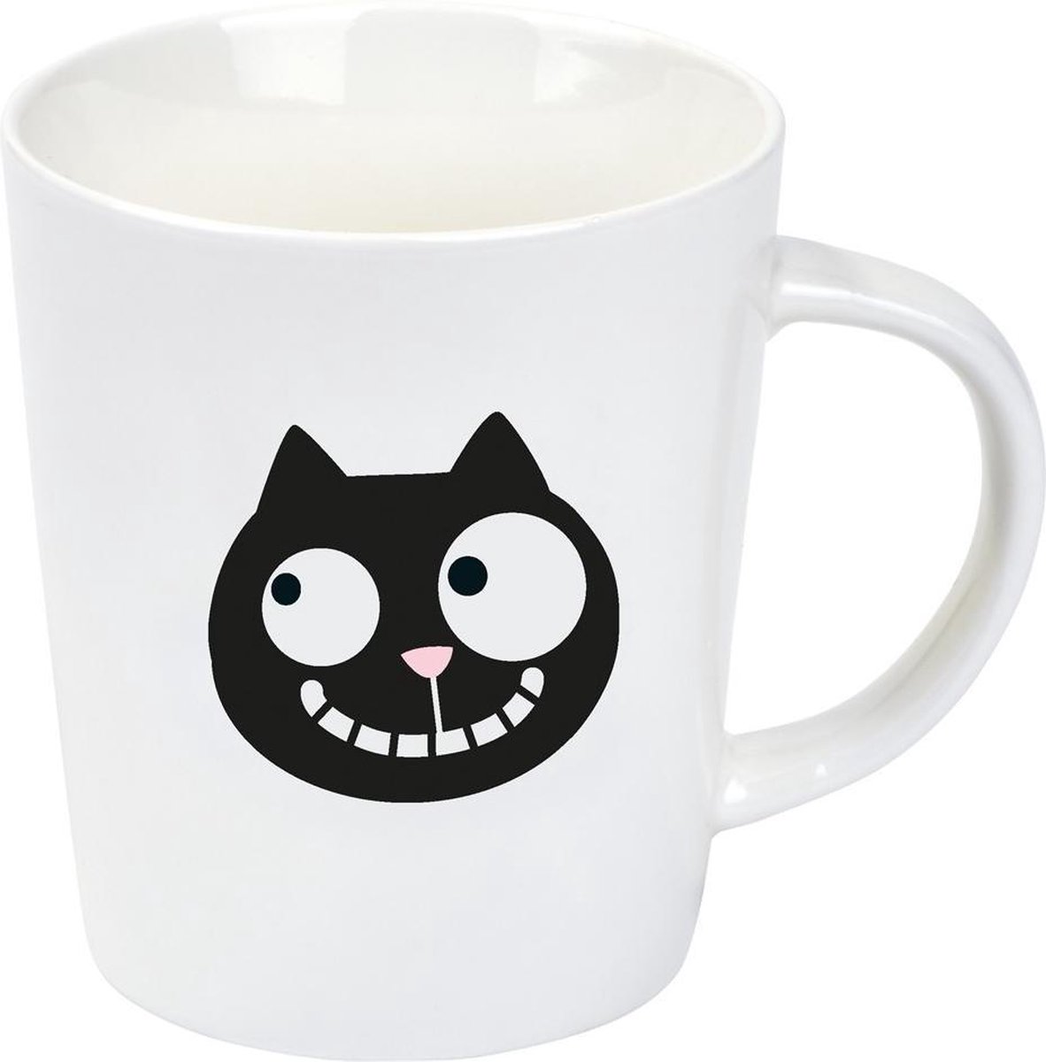 Moses Magische Mok Ed, The Cat Porselein 350 Ml Wit/zwart