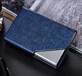 Luxe Business Card Holder - Blauw - Visitekaarthouder - Aluminium - Kaartjes - bedrijfskaart