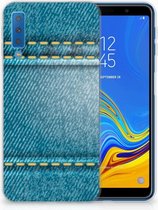 Geschikt voor Samsung Galaxy A7 (2018) TPU Hoesje Design Jeans