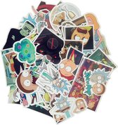 Sticker Mix Rick & Morty - 50 coole stickers voor laptop, koffer, muur, deur, longboard etc. Vinyl, UV bestendig & Waterproof