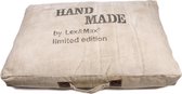 Lex & Max boîte à coussin pour chien fait main 75x50x9cm sable