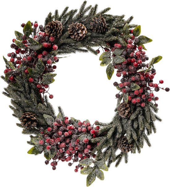 Decoratieve Groene Deurkrans - Kunstige Buxusboom Krans Voor Het Hele Jaar Door