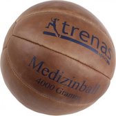 Trenas - Medicijnbal - Medicine bal - Leer - 4 kg - Bruin