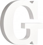 Houten letter G 11 cm