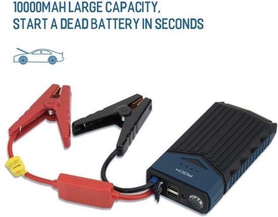 Auto nood accu|Car Jumpstarter|LED 10000mAh | bol.com