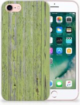 Hoesje Geschikt voor iPhone SE (2020/2022) Geschikt voor iPhone 7/8 TPU case Green Wood