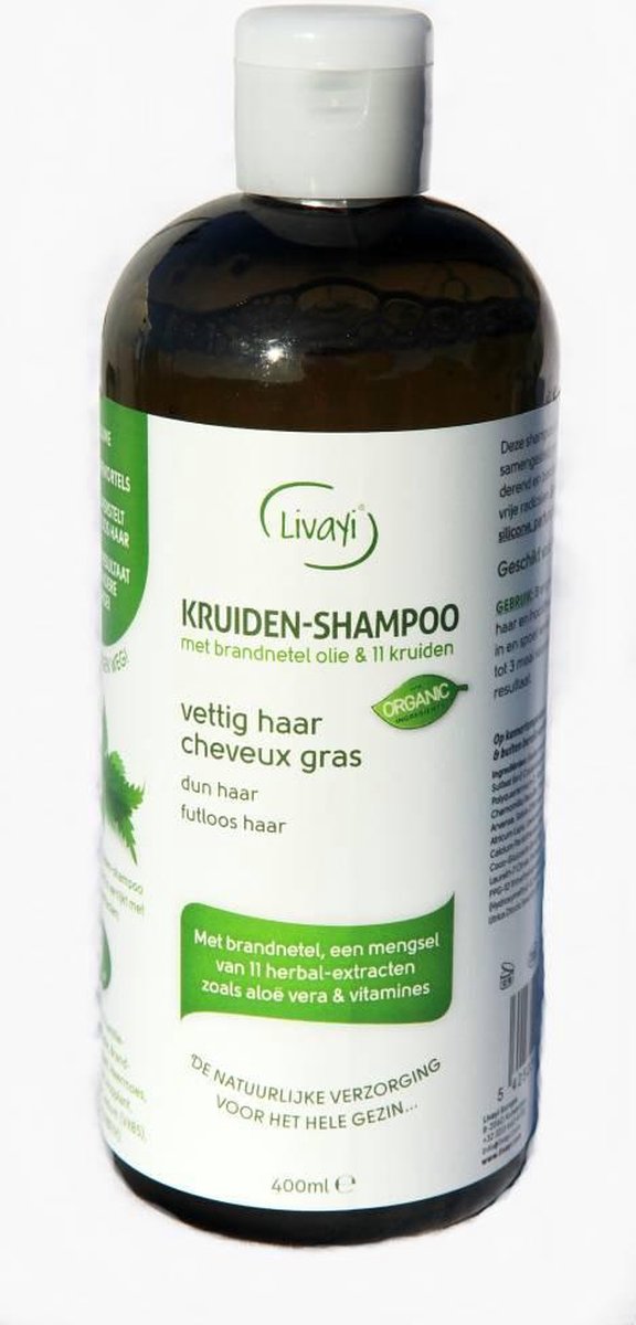 Livayi Kruiden shampoo Vettig Haar, 250ml