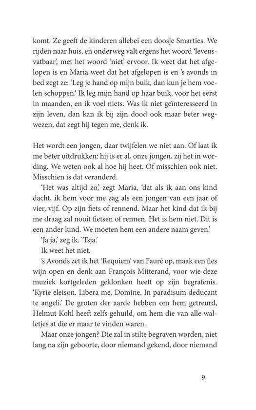 Pagina 9 van een boek met tekst.