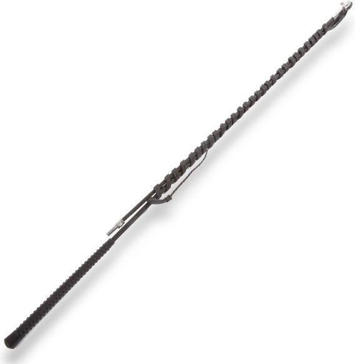 Hb longeerzweep - 2 delig fiberglas - zwart - 180 cm - HB Ruitersport