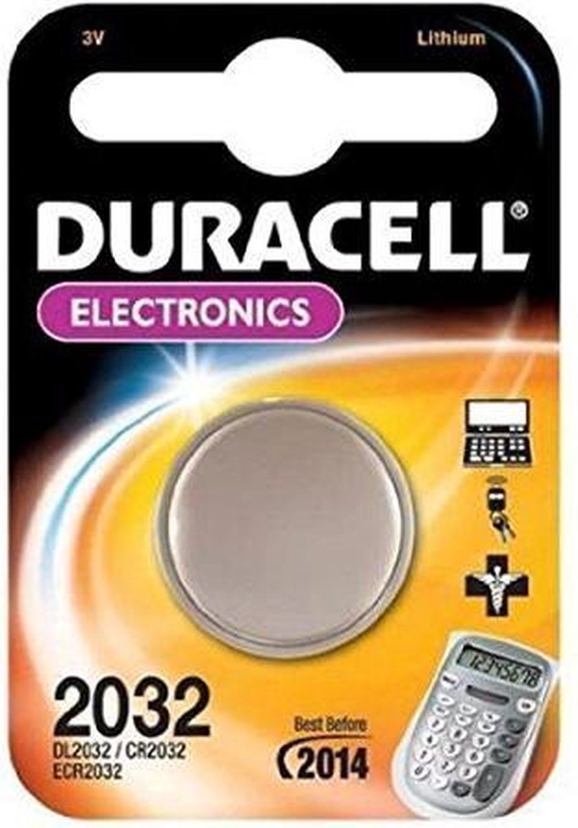 Duracell CR2032 DL2032 3v Lithium Batterij - 10 stuks - Duracell