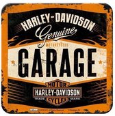 Onderzetters-Set - 4 stuks - Harley-Davidson-Garage