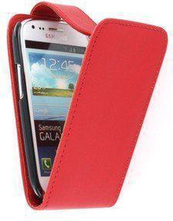 Samsung Galaxy S1 i9000 flip case hoesje rood |