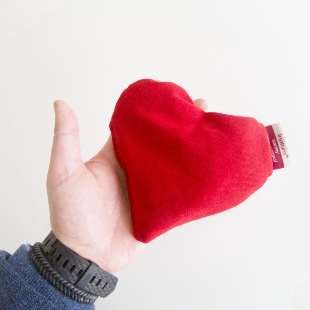 Goedkoopste Inatura Little Heart Red Kersenpitkussen - Opwarmbaar - Draagbaar - 3 Stuks
