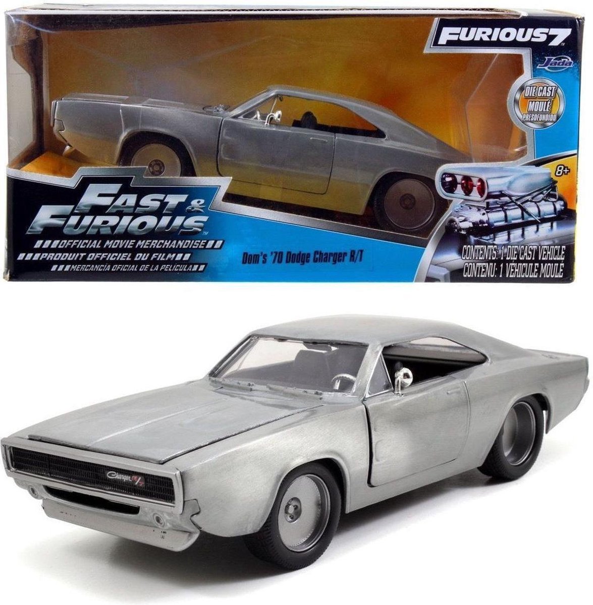 Dodge Charger R / T * Fast and Furious * 1968 Métal nu 1-24