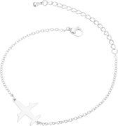 24/7 Jewelry Collection Vliegtuig Armband - Zilverkleurig