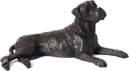 Urne de sculpture en frêne Urne pour chien Boxer