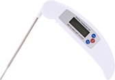 Voedselthermometer | Digitale Kookthermometer | Vleesthermometer | BQQ thermometer | Inklapbare Kookthermometer Sonde -50°C tot 300°C | Wit