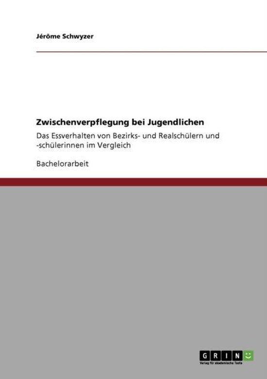 Zwischenverpflegung bei Jugendlichen - cover