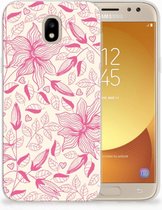 Geschikt voor Samsung Galaxy J5 2017 Uniek TPU Hoesje Pink Flowers