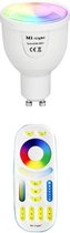 Milight Beginners set - GU10 - 1 wifi lamp - Kleur + DUAL WHITE