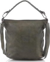 Bear Design Tess Leather Hobo Bag / Sac à bandoulière - Argile