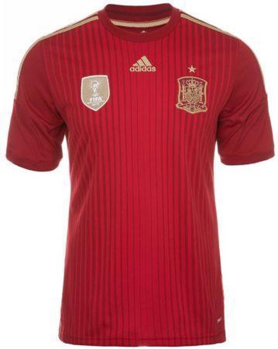 Spanje Voetbalshirt - Thuis - - Rood/Goud - L | bol.com