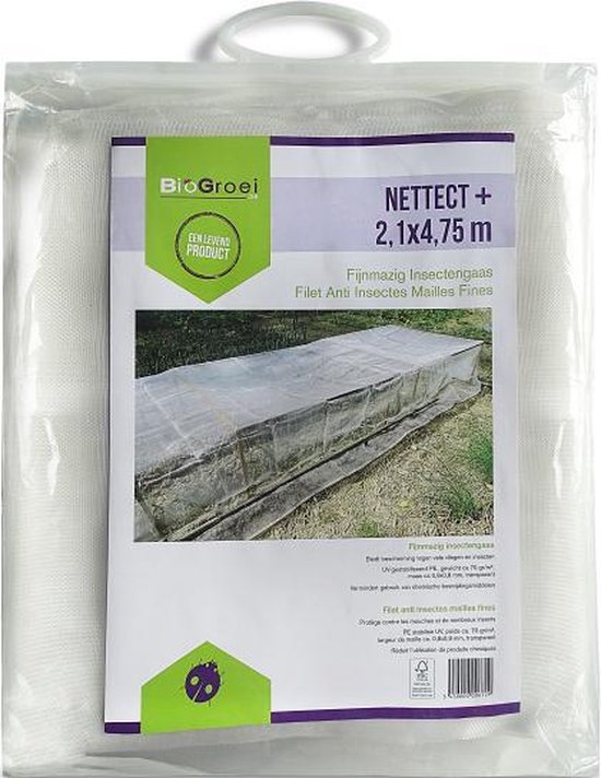 Biogroei Nettect+ Insectennet - Fijnmazig insectengaas